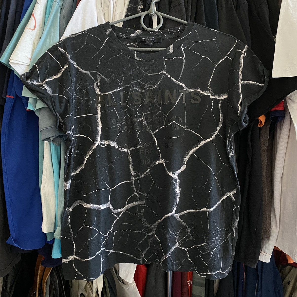 Allsaints Designer All Saints Overprinted Big logo Women tee Size M / US 6-8 / IT 42-44 - 1 Thumbnail