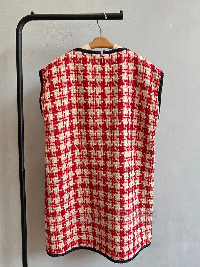 Gucci Gucci Red checkered loose dress Size XS / US 0-2 / IT 36-38 - 2 Thumbnail