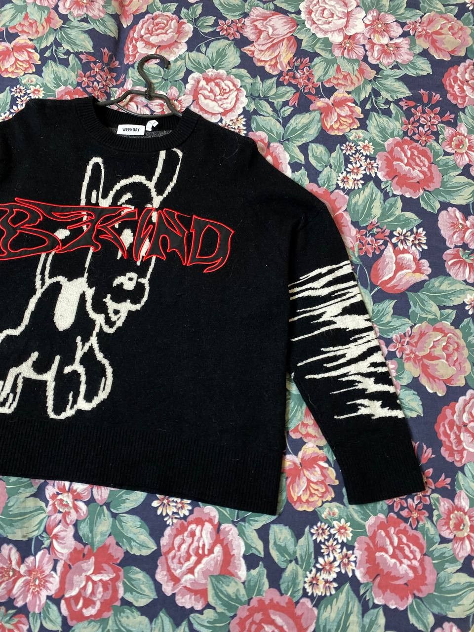 Vintage × Weekday Weekday Half Zip Sweatshirt Boxy Cropped Rap Skate Rock Size XS / US 0-2 / IT 36-38 - 11 Thumbnail