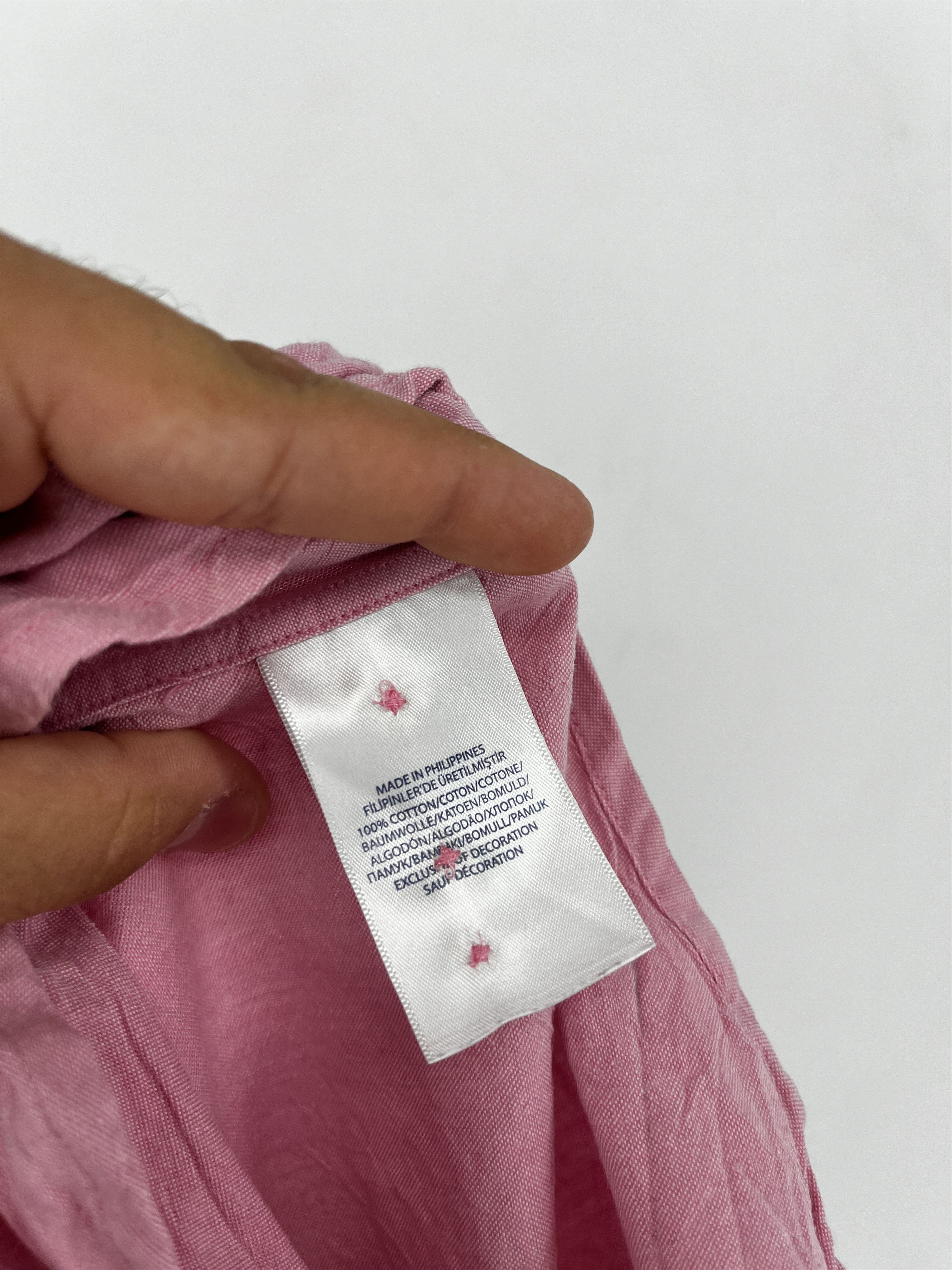 Polo Ralph Lauren Vintage Pink Shirt Polo Ralph Lauren Size S Rare Size US S / EU 44-46 / 1 - 10 Thumbnail