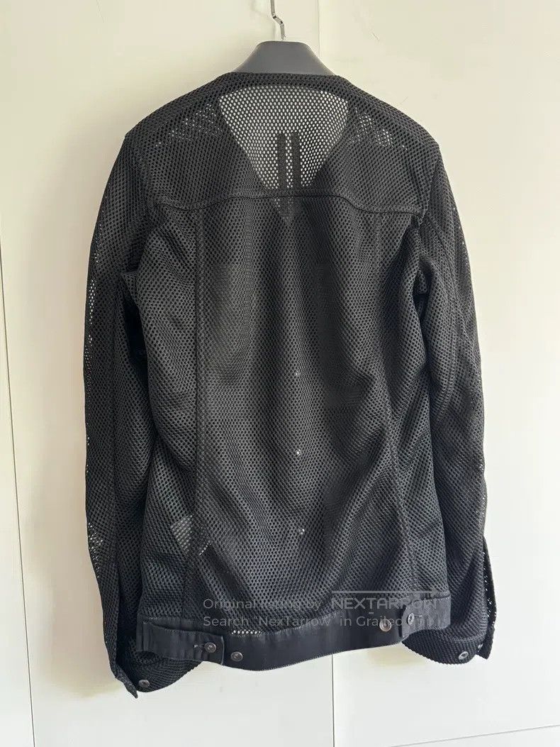 Rick Owens Rick Owens Leather cut-out denim cropped jacket Size US XS / EU 42 / 0 - 7 Thumbnail