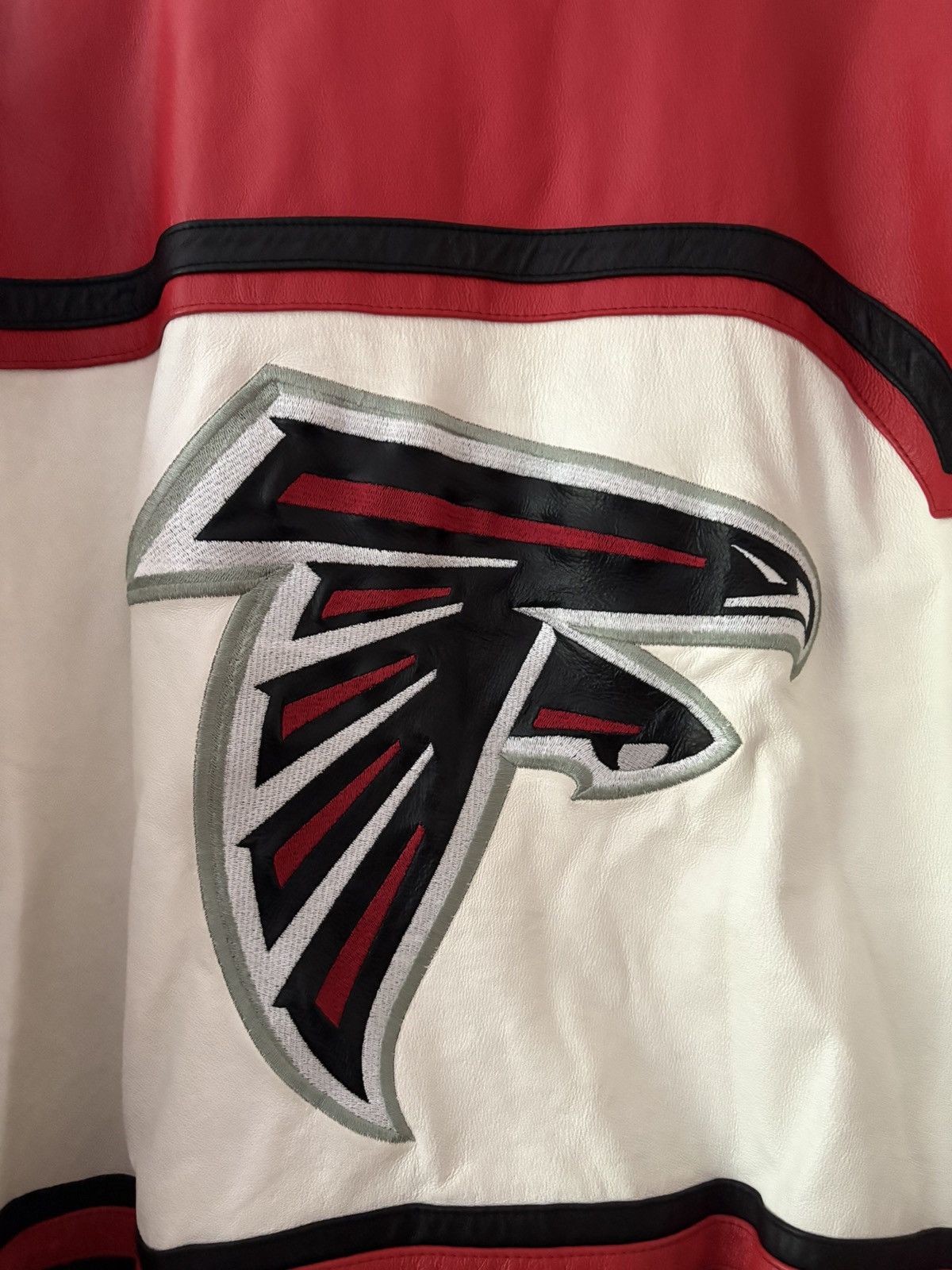 JH Design × Jeff Hamilton × NFL Jeff Hamilton x NFL Atlanta Falcons Leather Jacket – NEW Size US XL / EU 56 / 4 - 6 Thumbnail