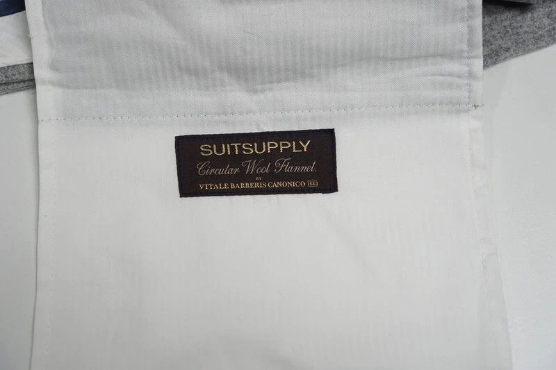 Suitsupply Men Suitsupply Brentwood Trousers Flannel Wool Grey UK/US40 Size 40R - 4 Thumbnail