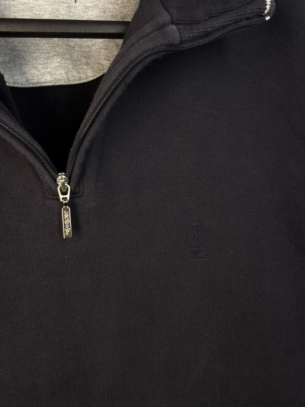Yves Saint Laurent 90s YSL Sweatshirt 1/4 Quarter Zip Sweater Old Money Vintage Size US XL / EU 56 / 4 - 6 Thumbnail
