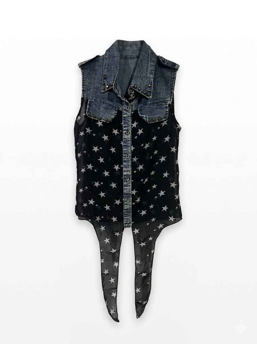 Japanese Brand Vkei style vest punk gothic blouse Size M / US 6-8 / IT 42-44 - 1 Thumbnail
