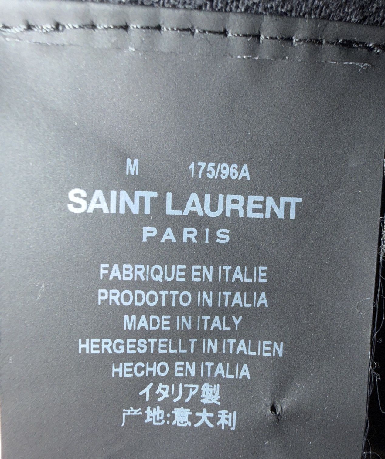 Saint Laurent Paris Saint Laurent Paris Black Denim Trucker Jacket Size US M / EU 48-50 / 2 - 4 Thumbnail