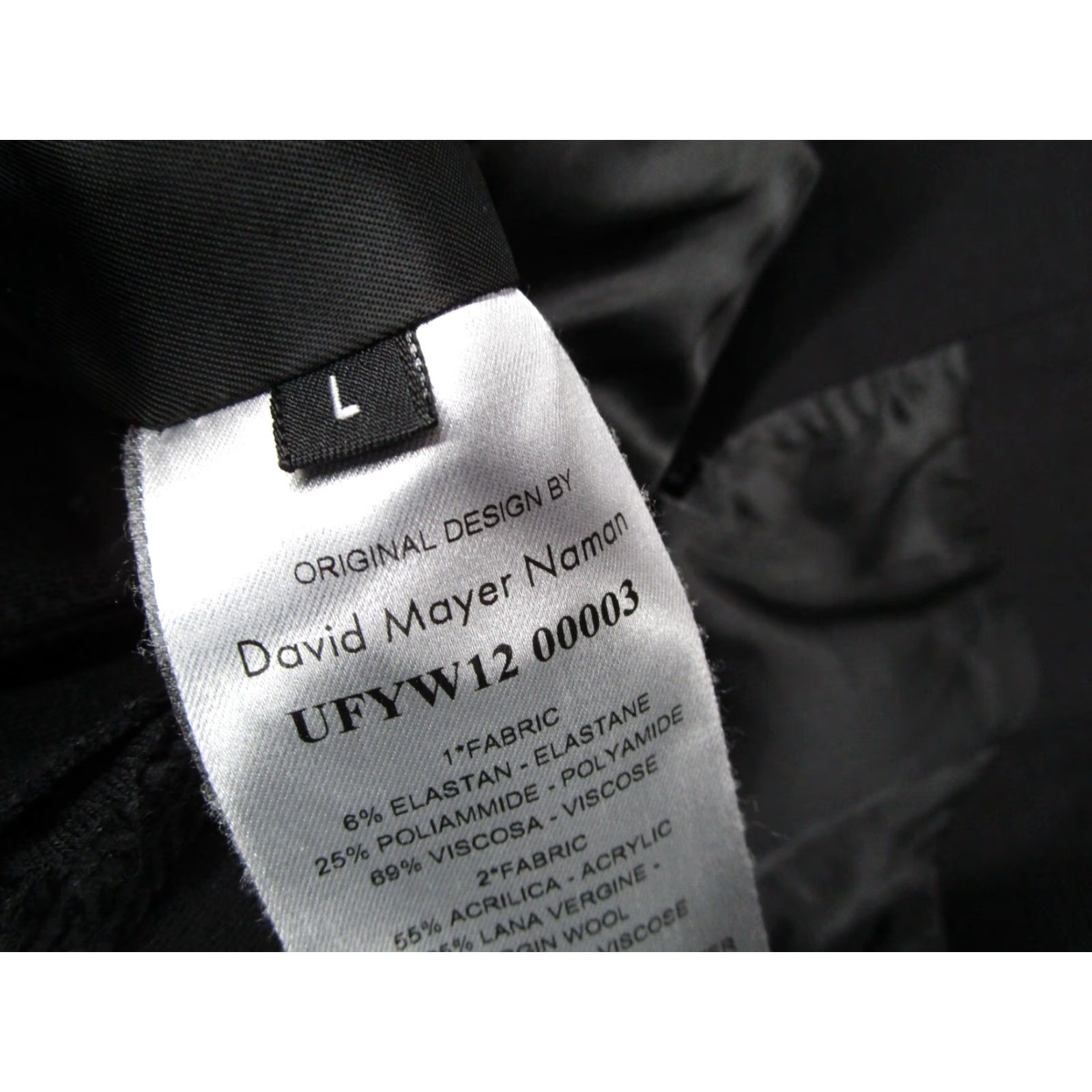 Vintage David Mayer Naman Vest Mens Large Black Button Up Wool Blend Made in Tunisia Size US L / EU 52-54 / 3 - 2 Thumbnail