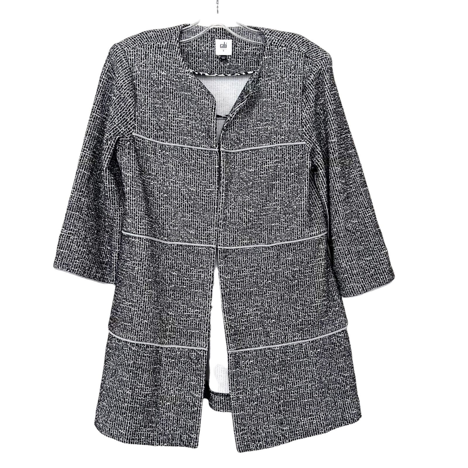 Other Cabi The Times Gray Long Blazer Jacket Sz S Size S / US 4 / IT 40 - 5 Thumbnail