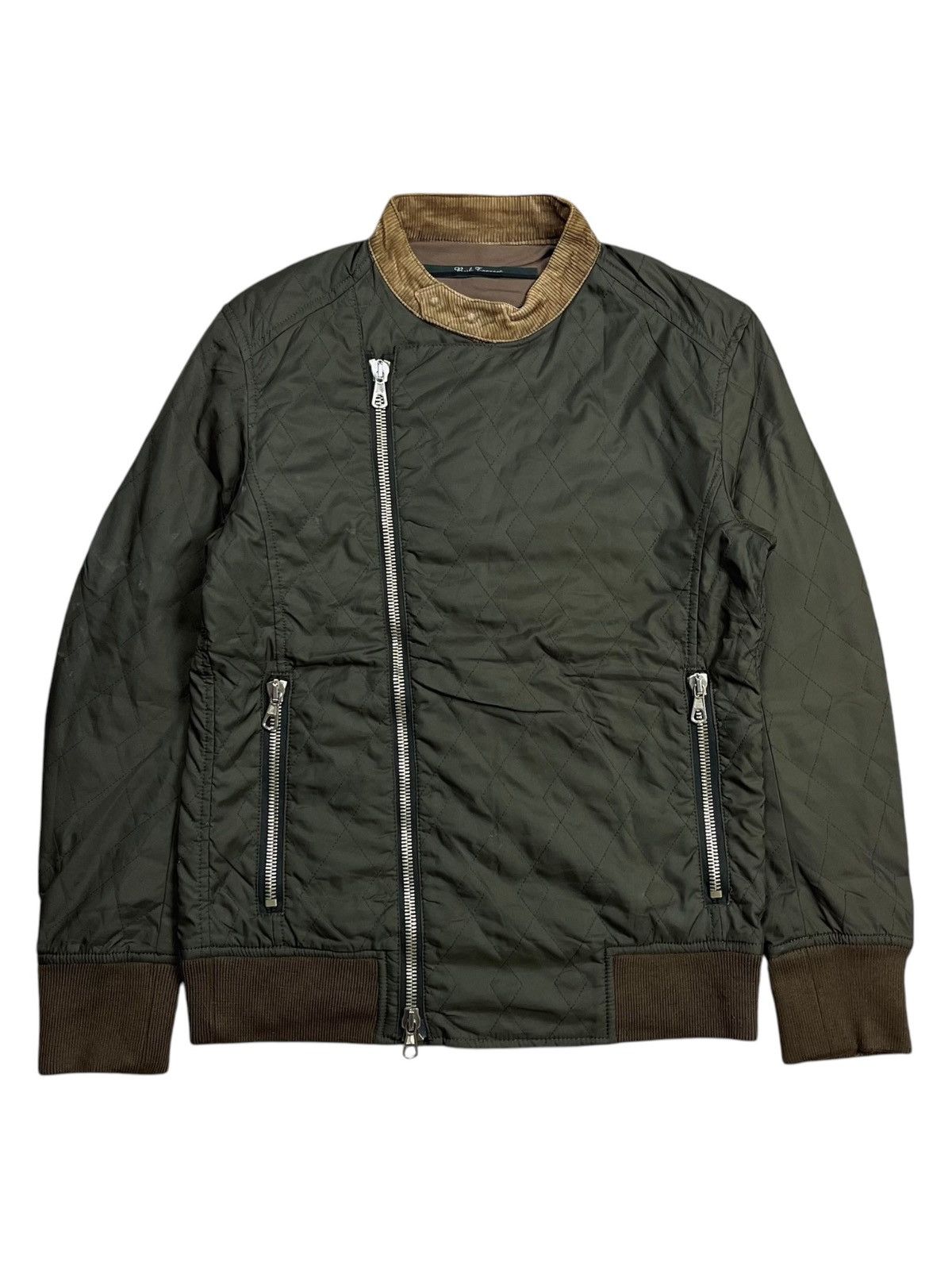 If Six Was Nine 2000s Bark Tannage - Lampo Zipps Asymetrical Jacket Size US L / EU 52-54 / 3 - 1 Thumbnail