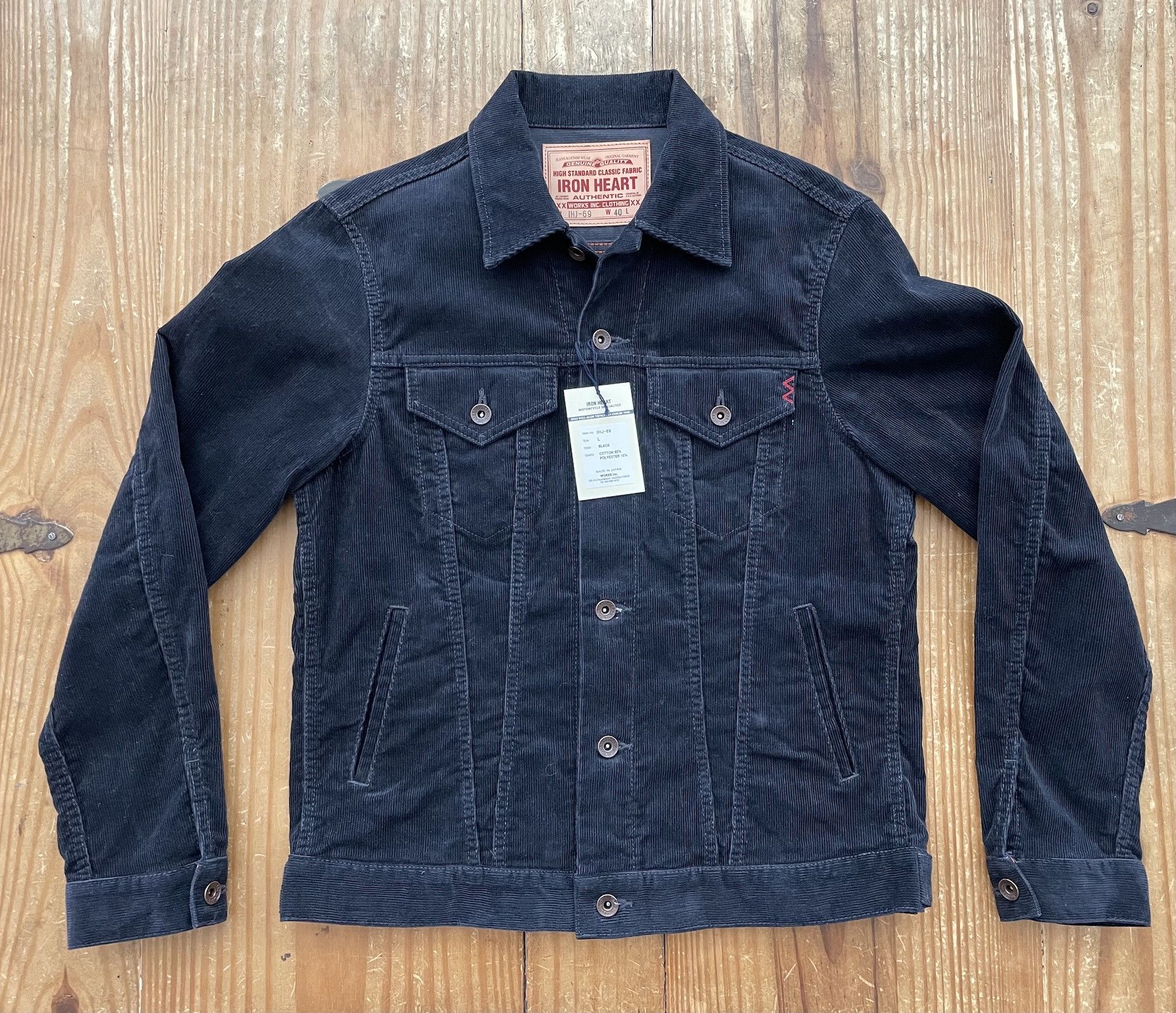Iron Heart Iron Heart IHJ69 Corduroy Modified Type III Jacket 40 Grailed