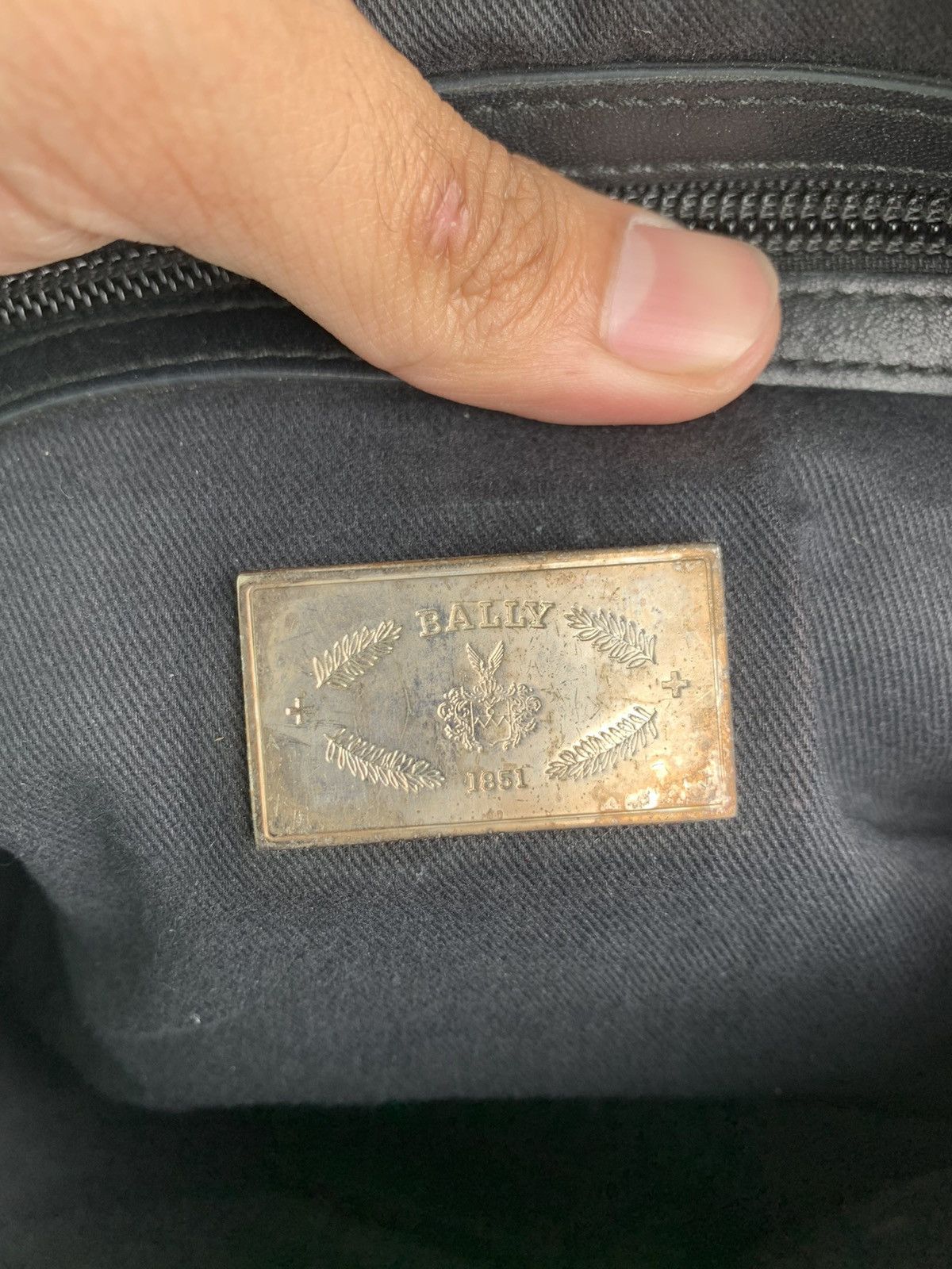 Bally Black Nylon/Leather Boston Bag Size ONE SIZE - 9 Thumbnail