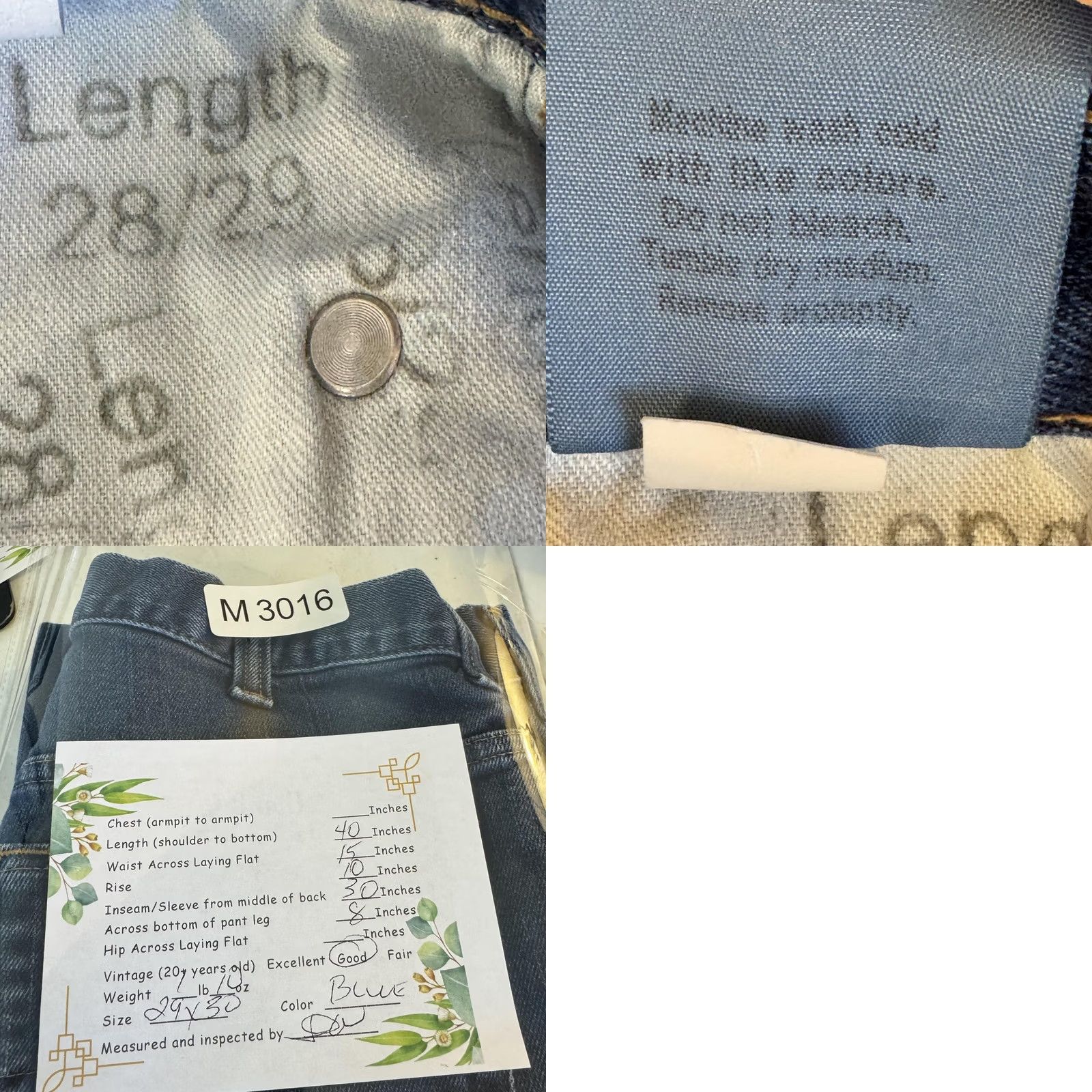 Carhartt Carhartt Jeans Mens 32x28 Blue Straight Leg Workwear Denim Stretch Jeans Size US 32 / EU 48 - 8 Thumbnail