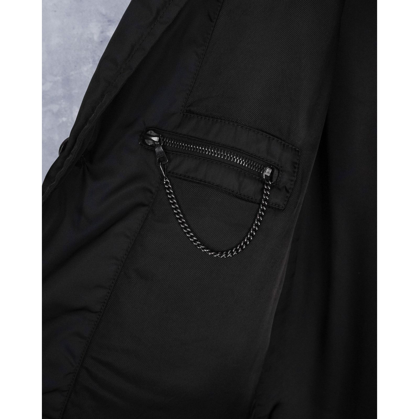 Prada Vintage prada black padded nylon button front coat jacket Size US L / EU 52-54 / 3 - 9 Thumbnail