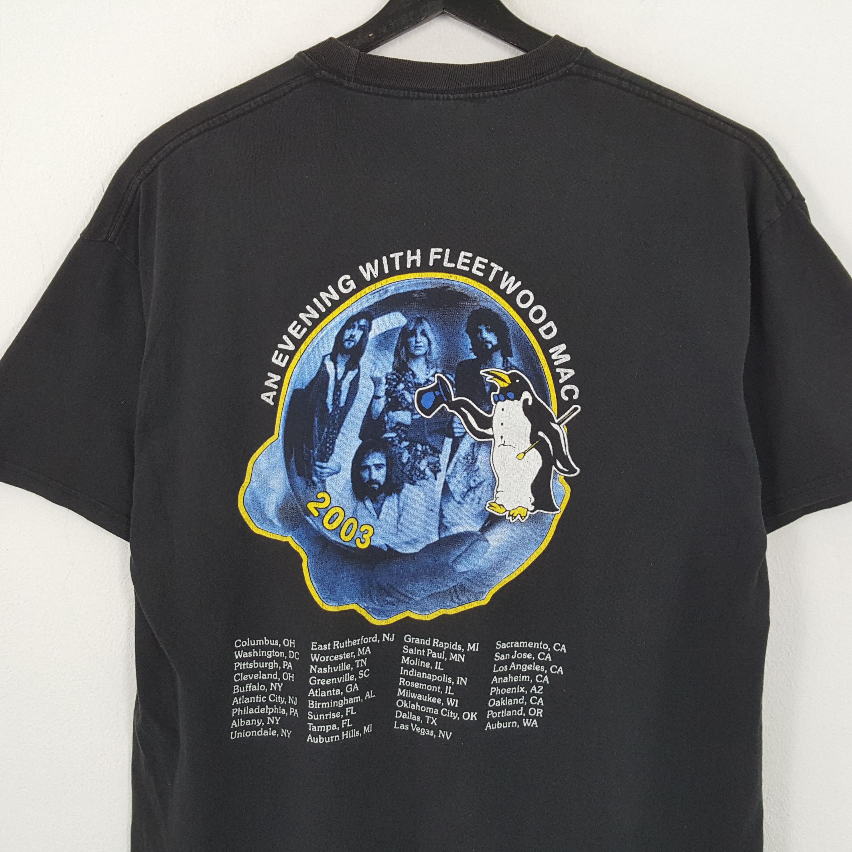 Band Tees × Vintage FLEETWOOD MAC Rock Band Music Tour Tshirt Size US XL / EU 56 / 4 - 4 Thumbnail