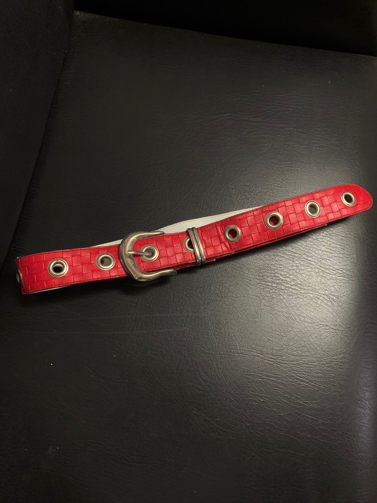 Pre-owned If Six Was Nine X Le Grande Bleu L G B Y2k Red Rings Belt