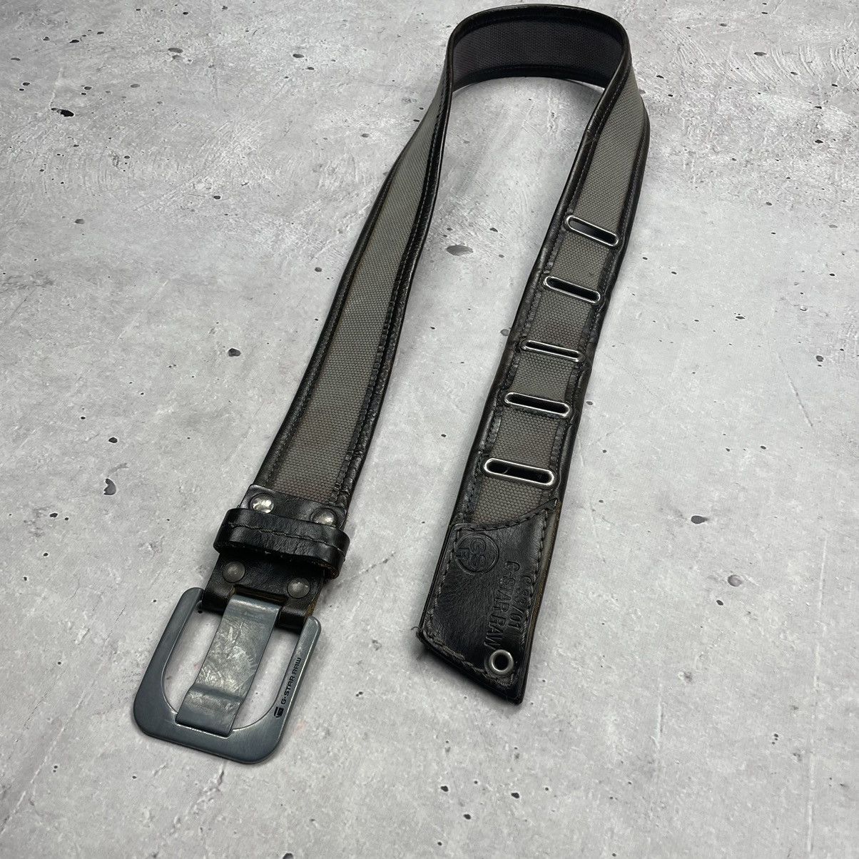 G-Star × Japanese Brand × Vintage Vintage avantgarde G-star RAW leather belt y2k Size ONE SIZE - 1 Thumbnail