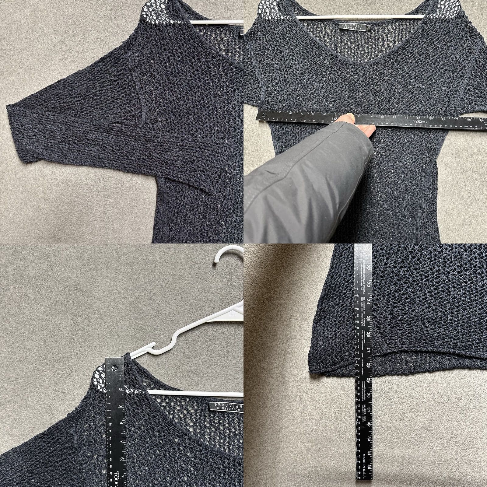 Vintage VINTAGE Peruvian Connection Tunic Top Womens Small Blue Pima Cotton Lightweight Sweater Size S / US 4 / IT 40 - 8 Thumbnail