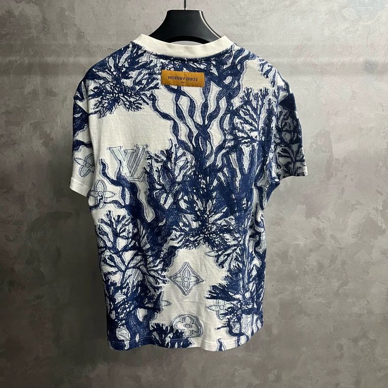 Louis Vuitton Louis Vuitton Blue graphic jacquard knit full print crew n Size US S / EU 44-46 / 1 - 5 Thumbnail
