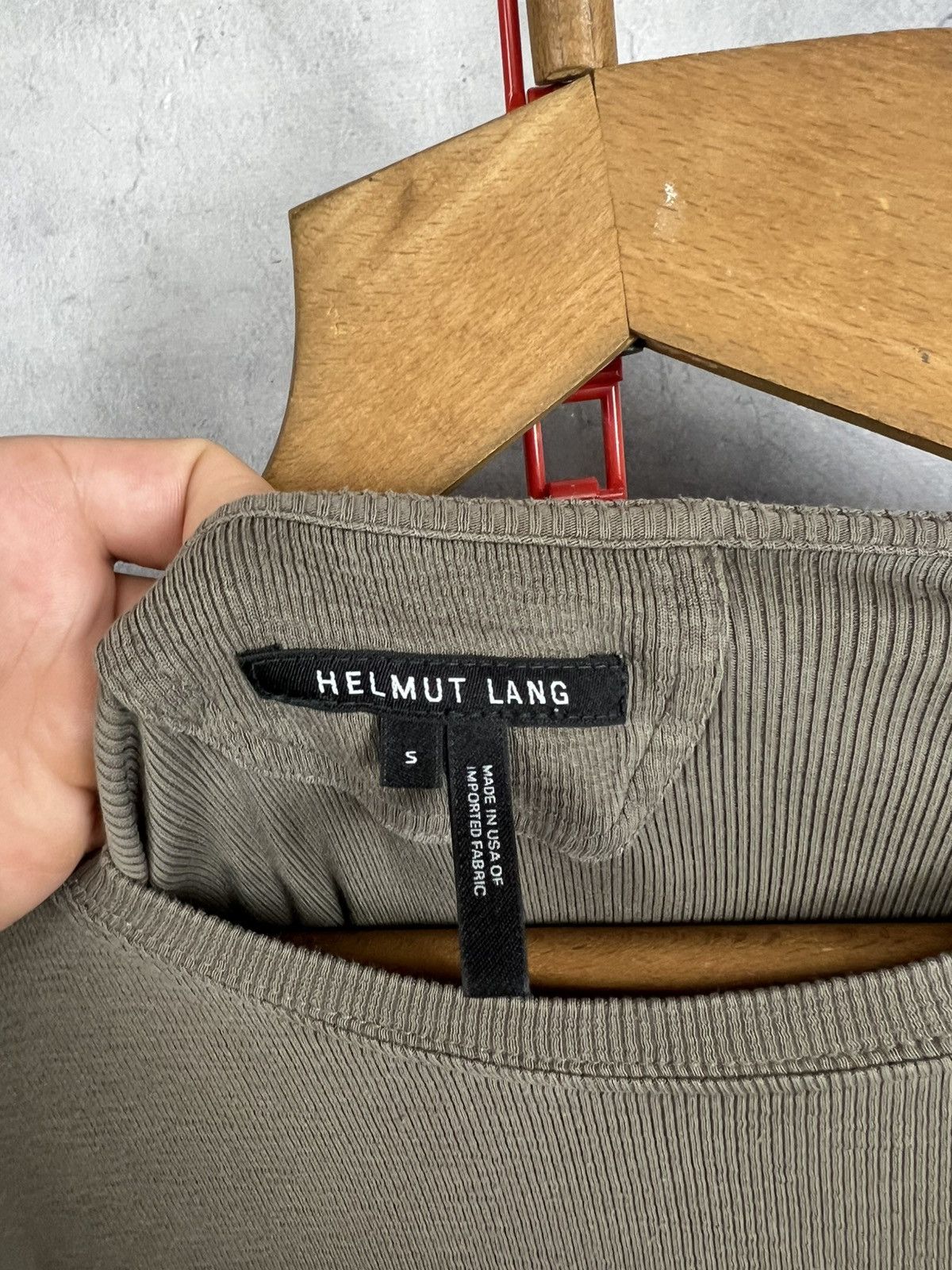 Helmut Lang helmut lang Olive Green long sleeve S Size US 36 / EU 52 - 13 Thumbnail