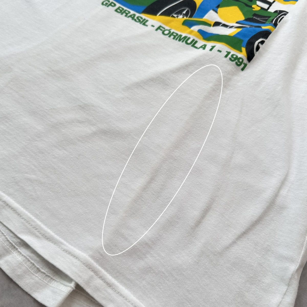 Formula 1 Vintage 1991 Grand Prix Brasil Formula 1 Ayrton Senna Racing Size US M / EU 48-50 / 2 - 9 Thumbnail