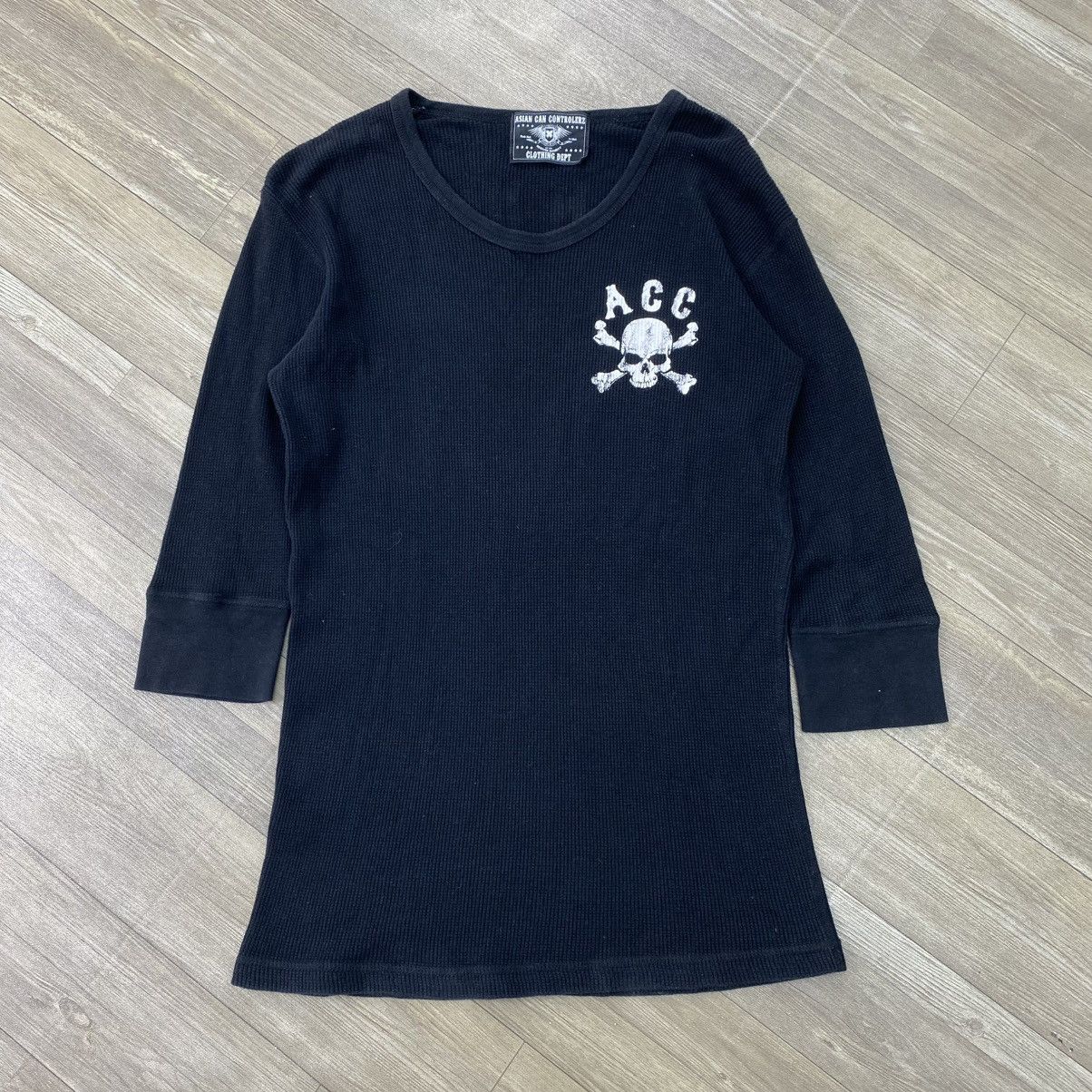 If Six Was Nine 2000s ACC Japanese Cross Bone Punk Lgb Y2K Style Reglan Tee Size US M / EU 48-50 / 2 - 12 Thumbnail