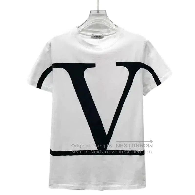 Valentino White Cotton Short Sleeve T-Shirt .