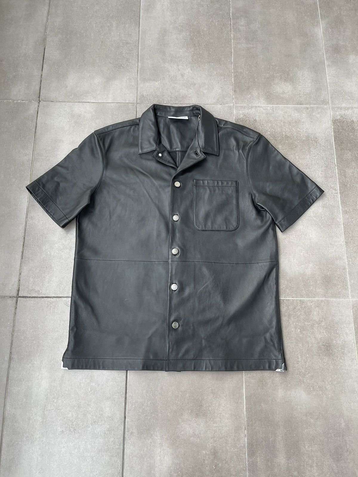 Han Kjobenhavn !DS! FW22 Han Kjobenhavn Black Leather Summer Shirt Size US M / EU 48-50 / 2 - 12 Thumbnail
