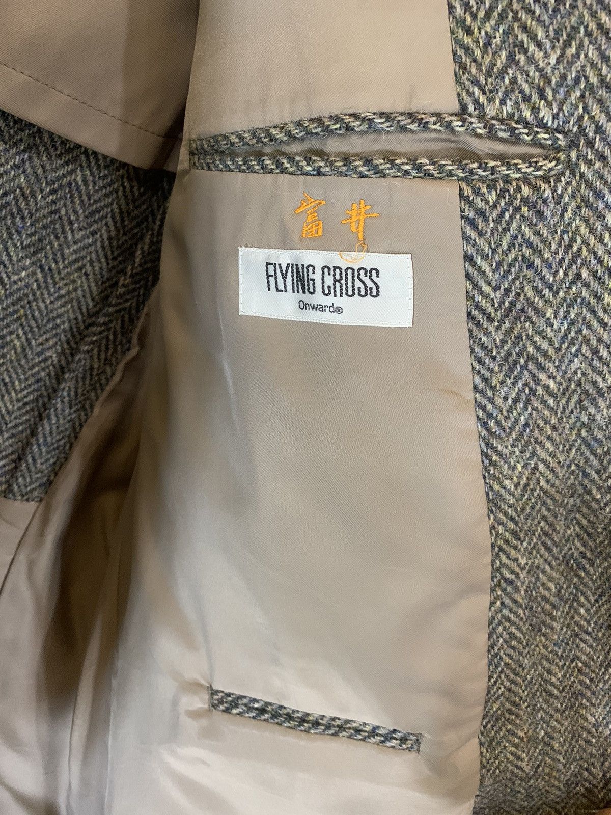 Harris Tweed Vintage Flying Cross x harris tweed wool jacket Size 42L - 15 Thumbnail