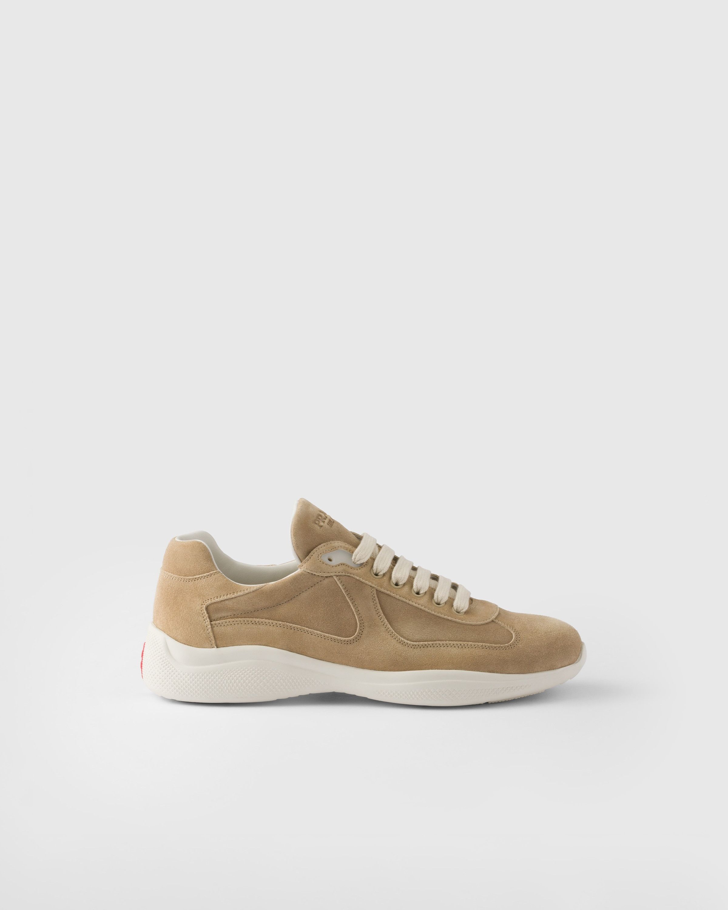 Prada o1la1rc1a0925 America's Cup Suede Sneakers in Beige Size US 10 / EU 43 - 2 Thumbnail