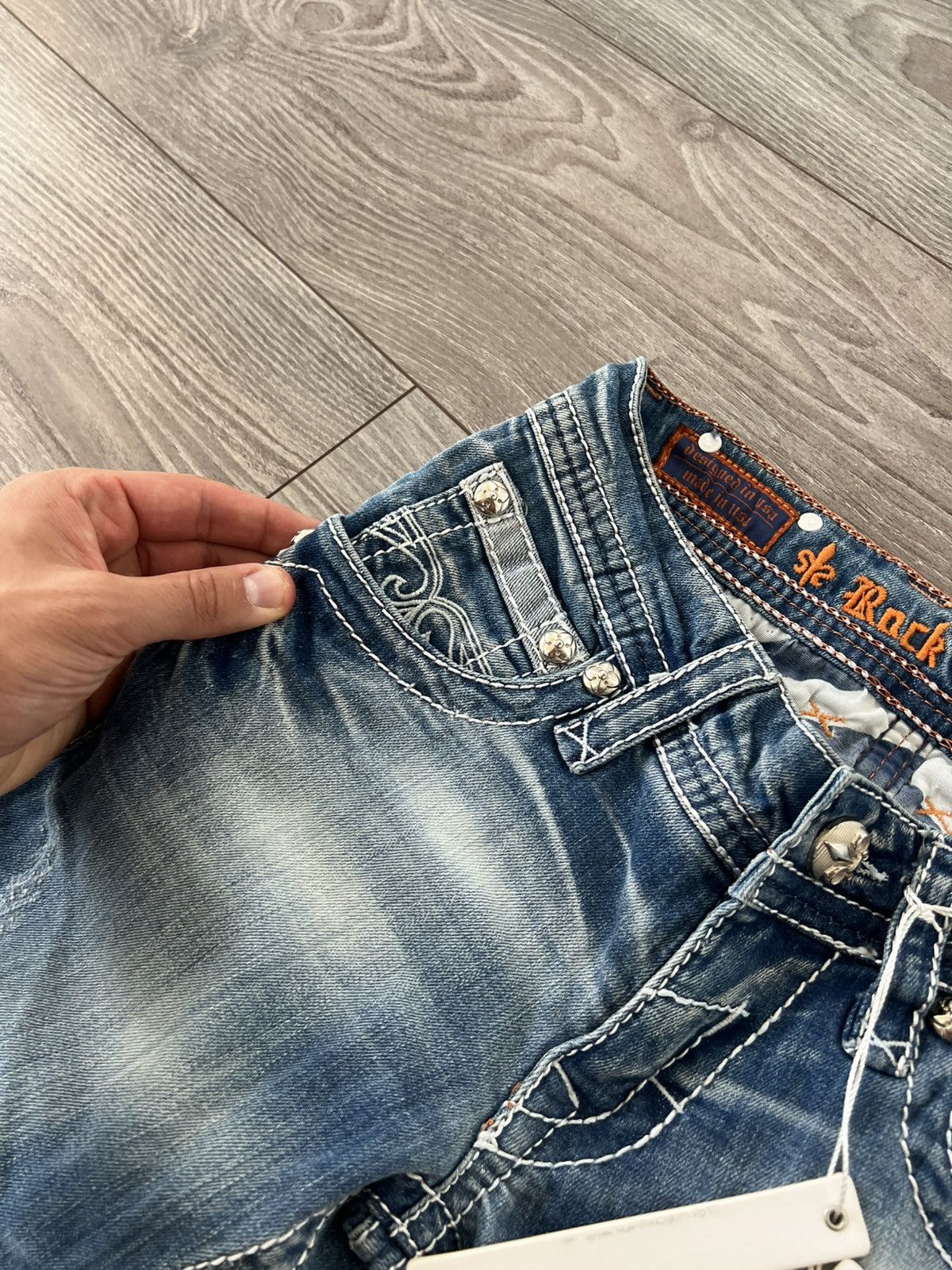 Rock Revival ‼️New Rock Revival Made in USA RRP:210€ Selvage Jeans Size US 28 / EU 44 - 13 Thumbnail