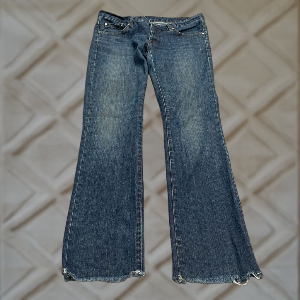 WeSC WeSC Jeans Womens 30 Blue Dark Wash Mid Rise Stretch Casual 34x31 Tight Denim Size 30" / US 8 / IT 44 - 1 Thumbnail