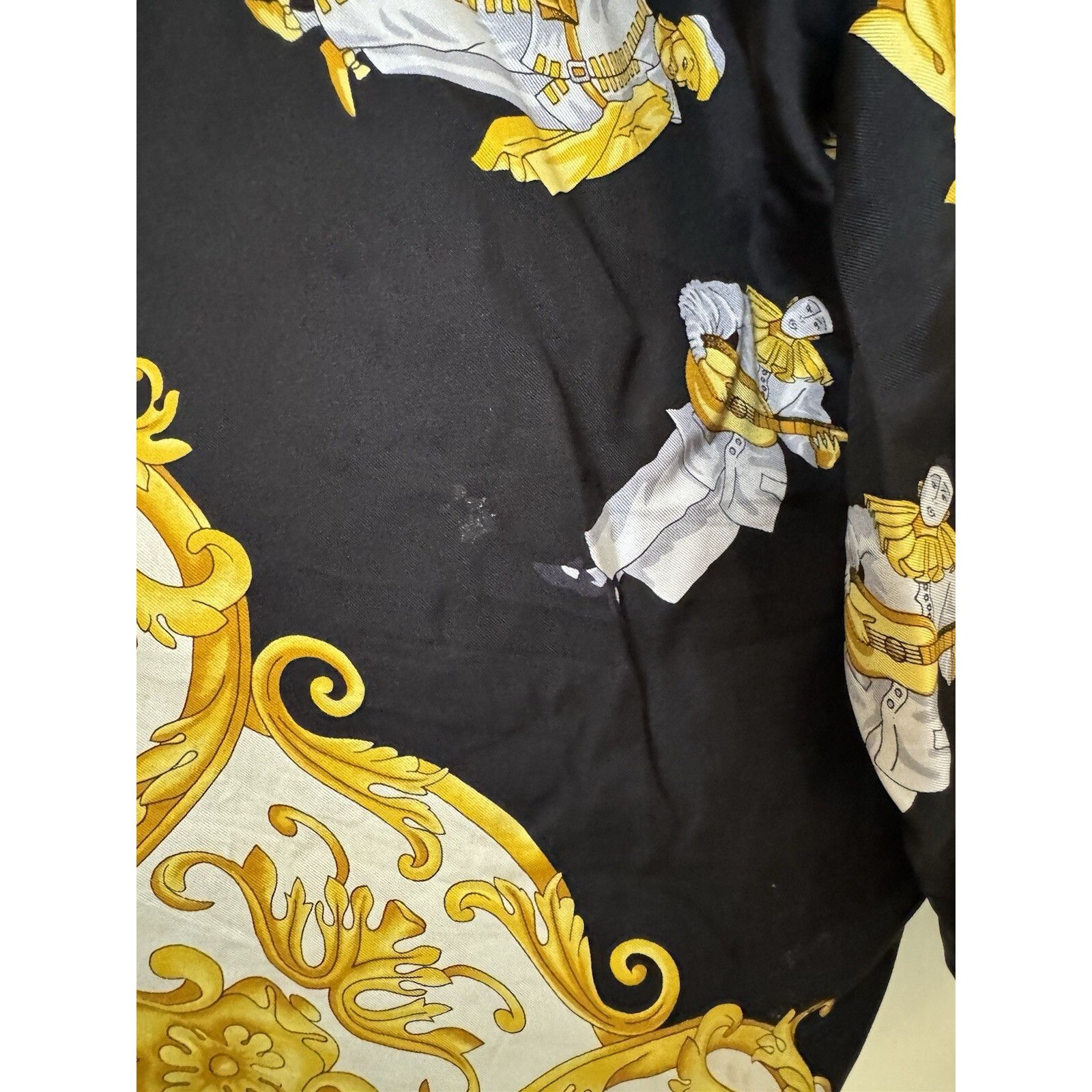 Versace Versace V2 100% Silk Baroque Button Up Shirt Long Sleeve Gol Size US L / EU 52-54 / 3 - 4 Thumbnail
