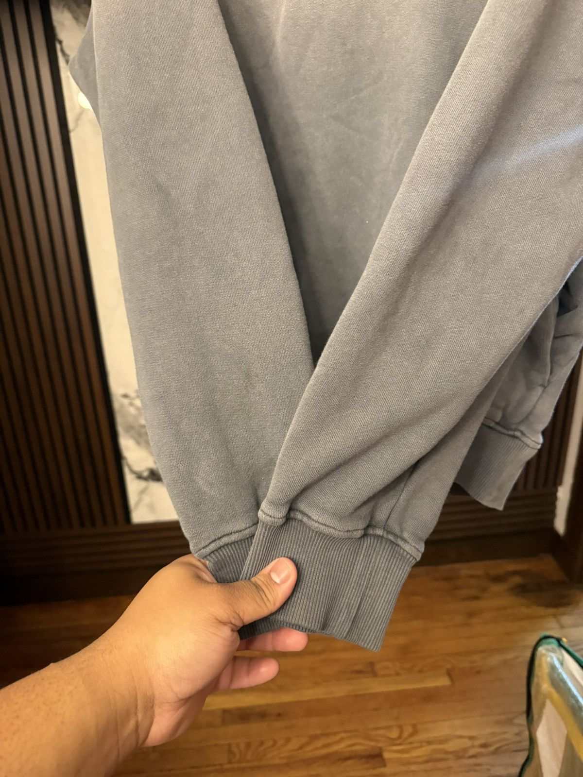Helmut Lang Helmut Lang Lazer Studio Hoodie Size Medium Grey Size US M / EU 48-50 / 2 - 3 Thumbnail