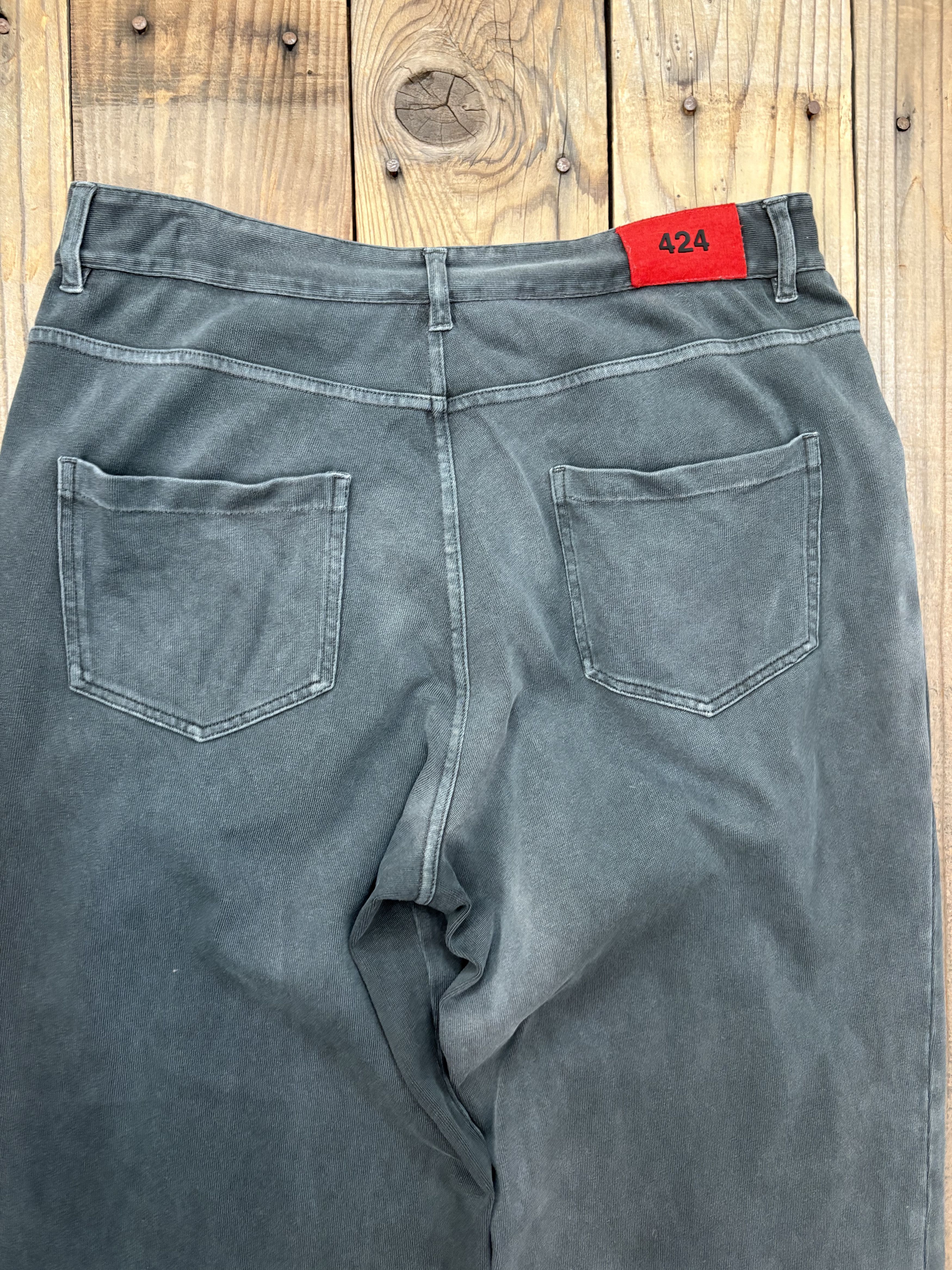 424 Gray 5 Pocket Sweatpant Size US 32 / EU 48 - 5 Thumbnail