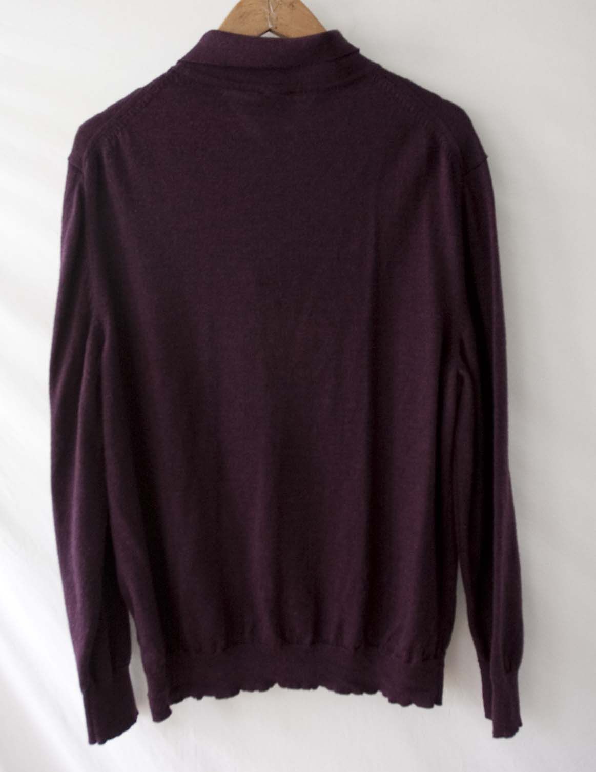 Jos. A. Bank Jos A Bank Sweater 100% Merino Traveler Size XL Burgundy Size US XL / EU 56 / 4 - 6 Thumbnail
