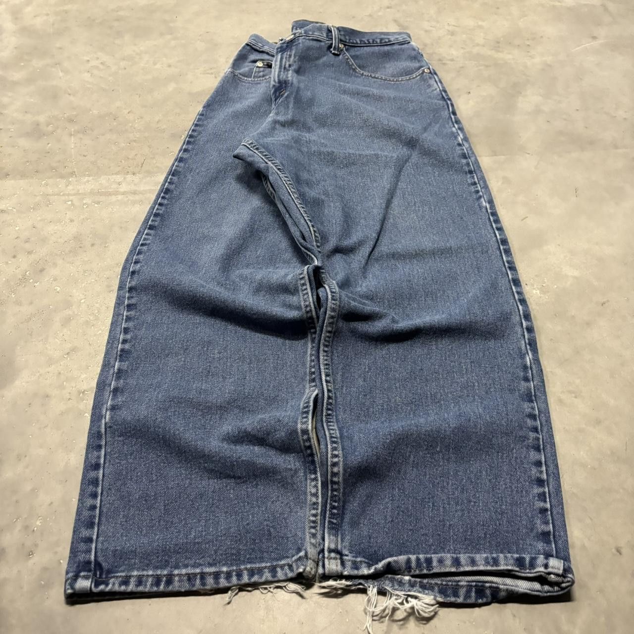 Japanese Brand × Vintage Crazy Vintage Y2K/2000s Blue Wash Essential Denim Jeans! Size US 36 / EU 52 - 3 Thumbnail