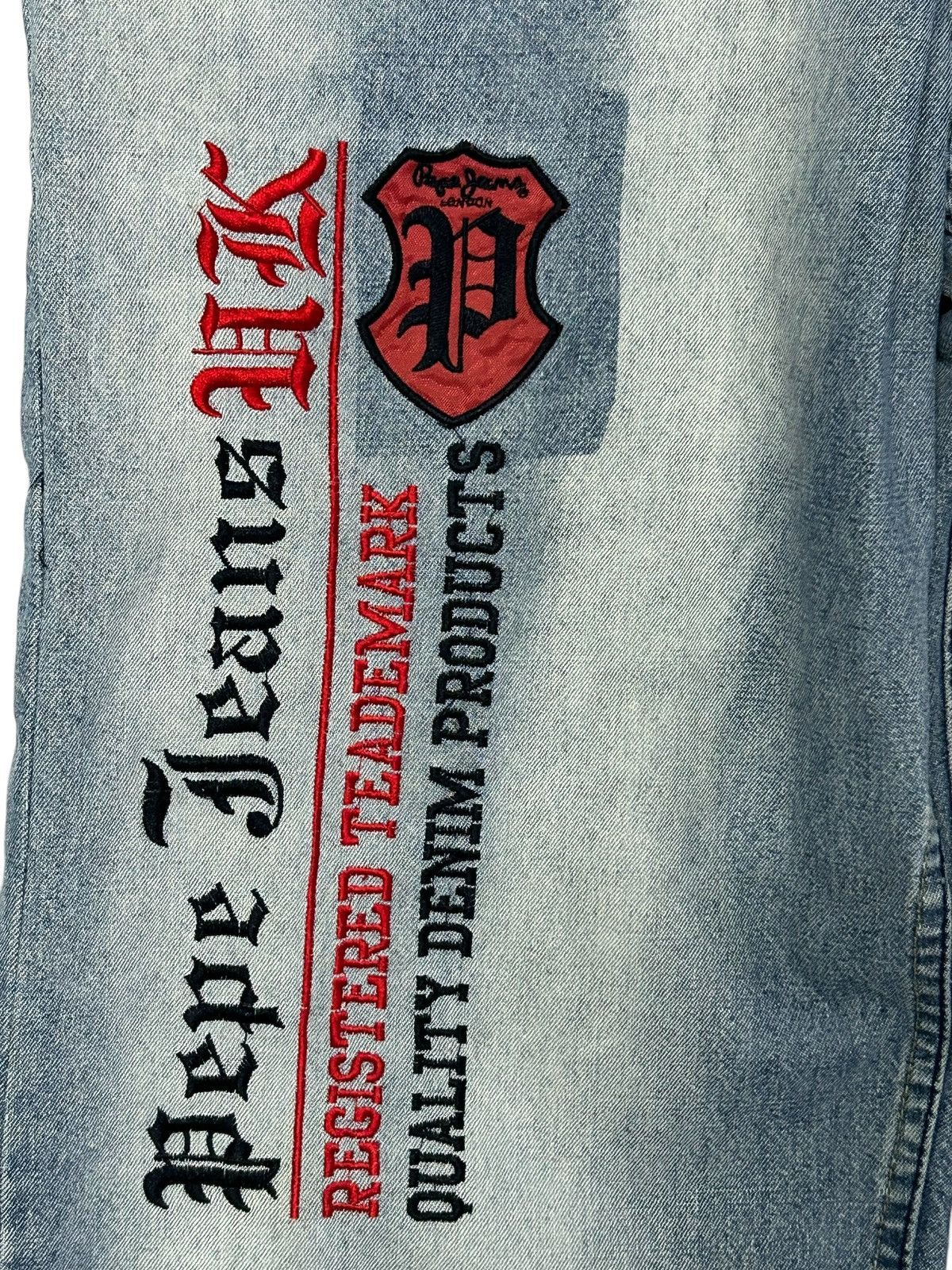 Pepe Jeans × Vintage 🔥 PEPE JEANS UK Embroidery Logo Size US 38 / EU 54 - 6 Thumbnail