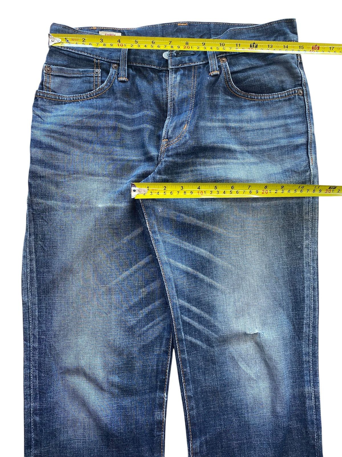 Edwin Vintage Edwin Whiskers Faded Wash Style Loose Jeans Size US 30 / EU 46 - 5 Thumbnail