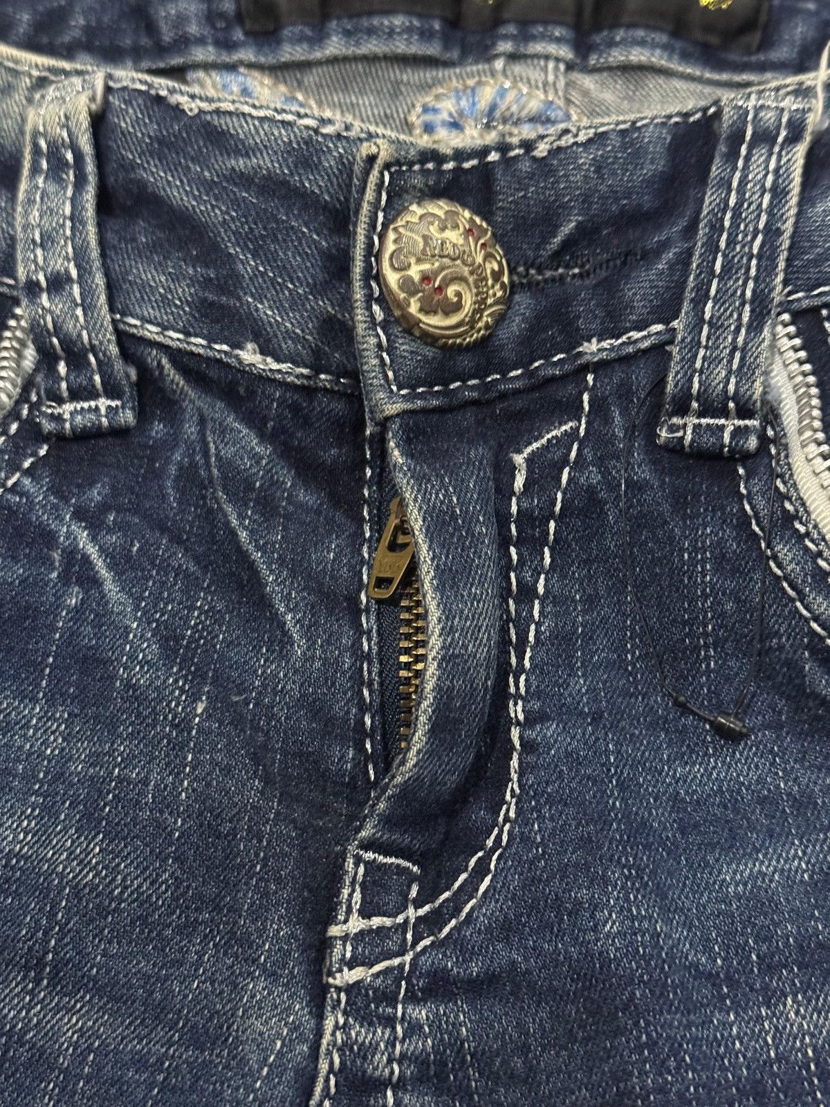 Hysteric Glamour Y2k Red Peppers skull studded ifsixwasnine bootcut jeans Size US 29 - 8 Thumbnail