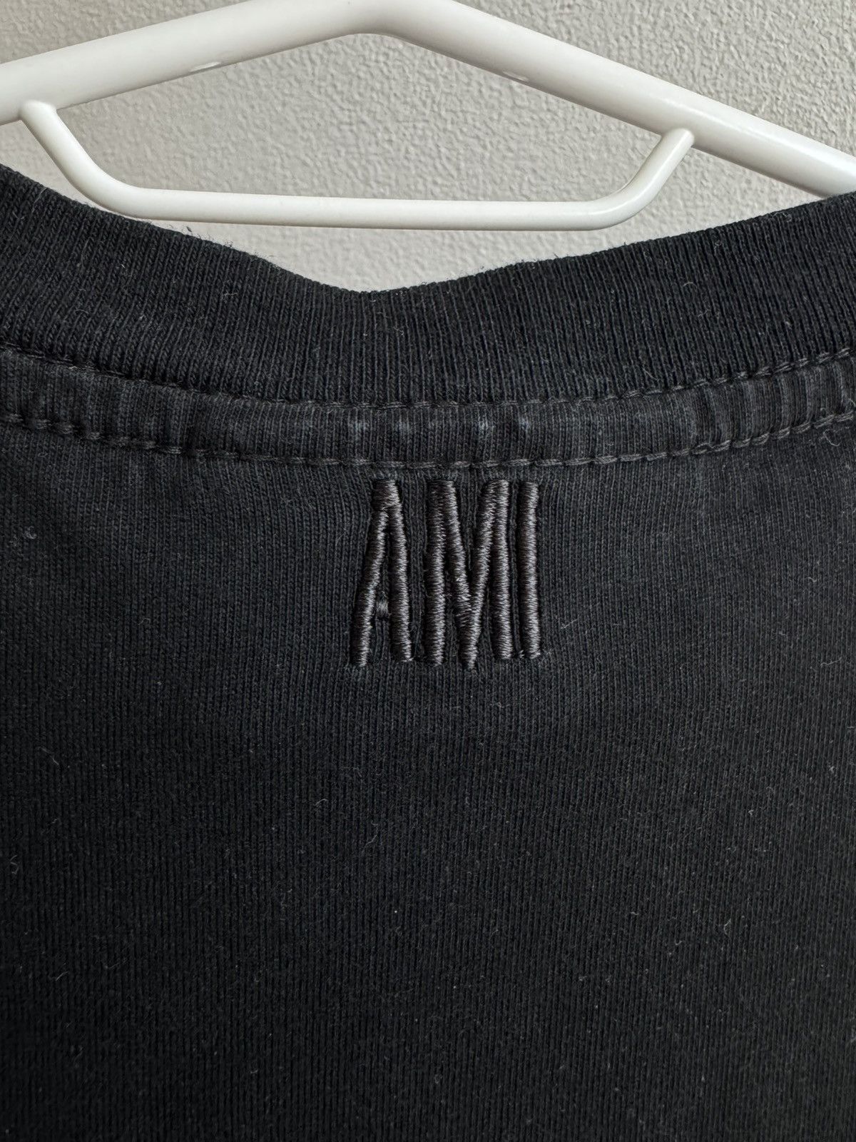 AMI AMI Paris Alexandre Mattiussi T shirt Tee Black Cotton Size US XL / EU 56 / 4 - 14 Thumbnail