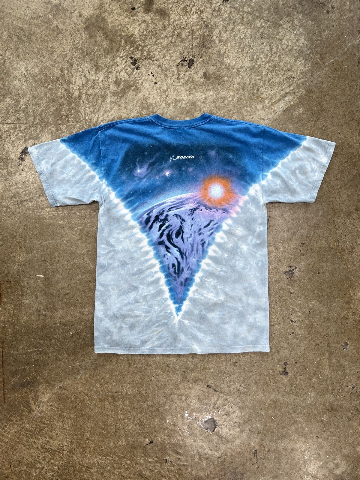 Vintage Vintage Boeing Rocketship NASA Take off Tie Dye Tee Medium Size US M / EU 48-50 / 2 - 5 Thumbnail
