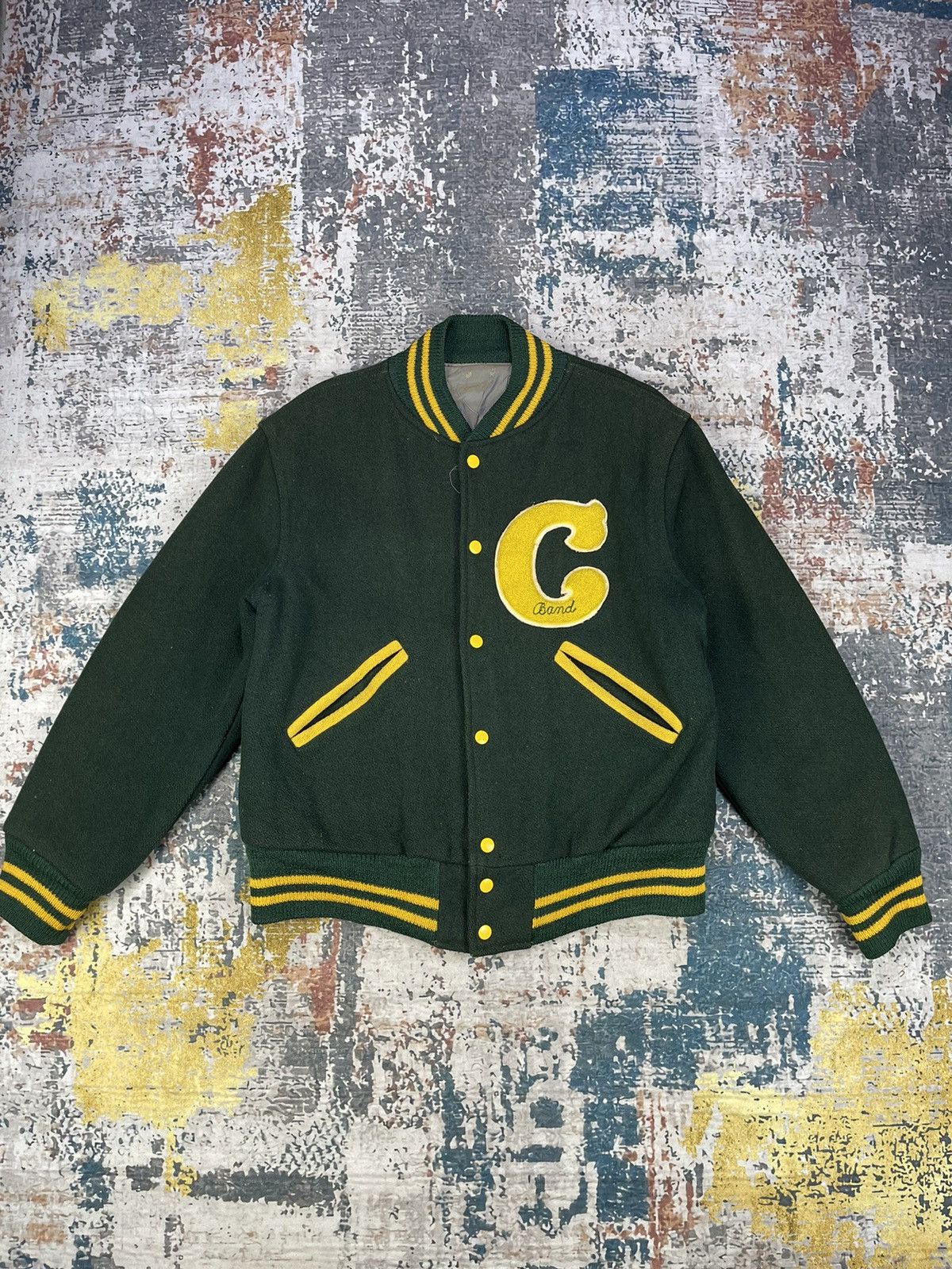 Vintage Vintage Carlynton Band Wool Varsity Jackets Size US M / EU 48-50 / 2 - 1 Thumbnail