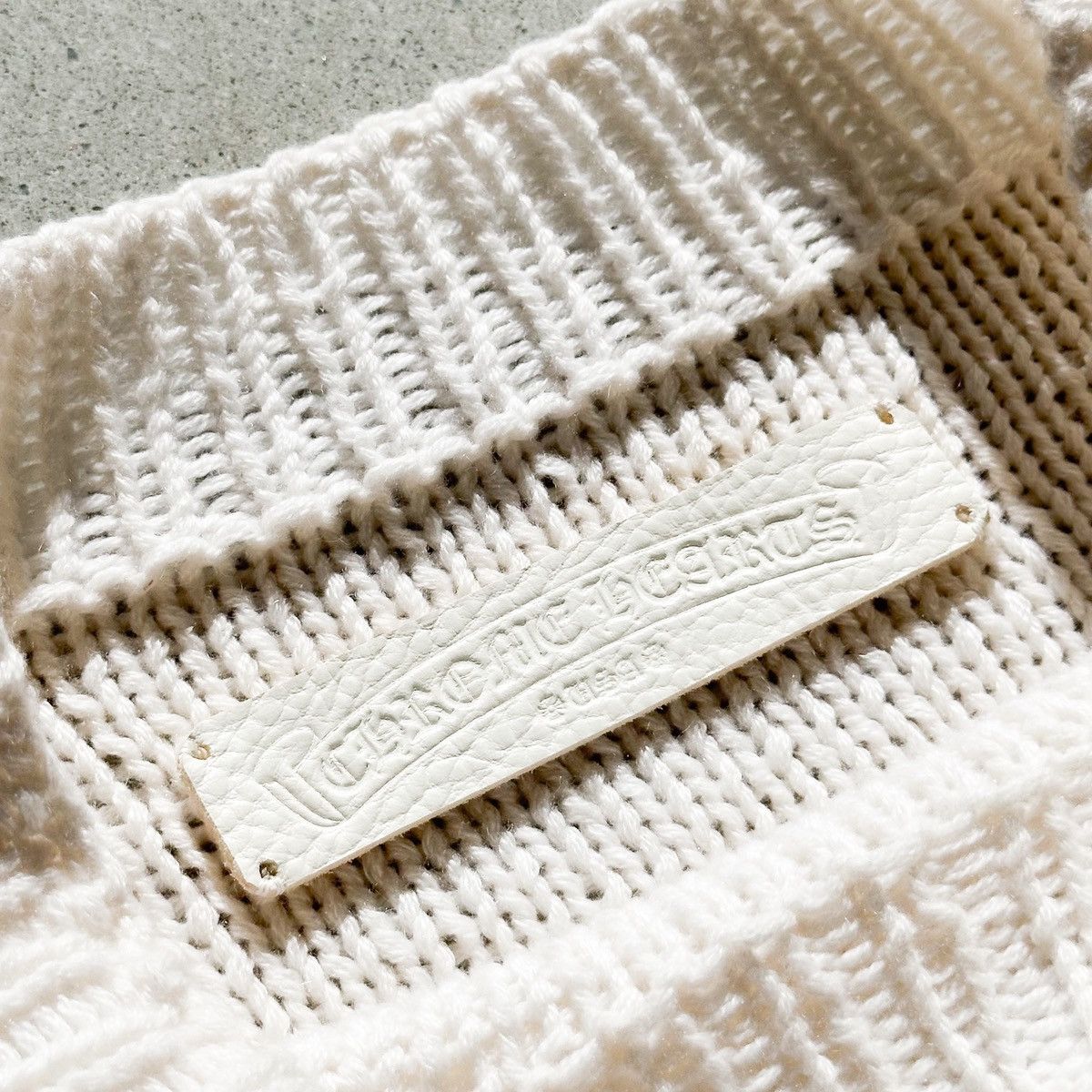 Chrome Hearts CH Triple Star Patch Cashmere Chunky Knit Sweater 🍦 Size US XL / EU 56 / 4 - 6 Thumbnail