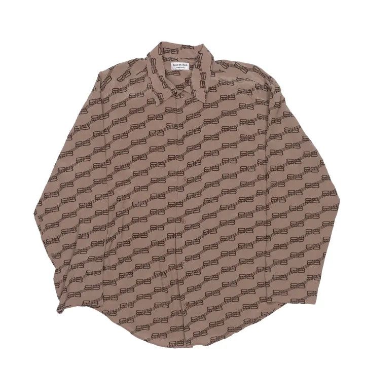 Balenciaga Balenciaga Casual Button-Up Shirt with Print 0079 Size US S / EU 44-46 / 1 - 1 Thumbnail