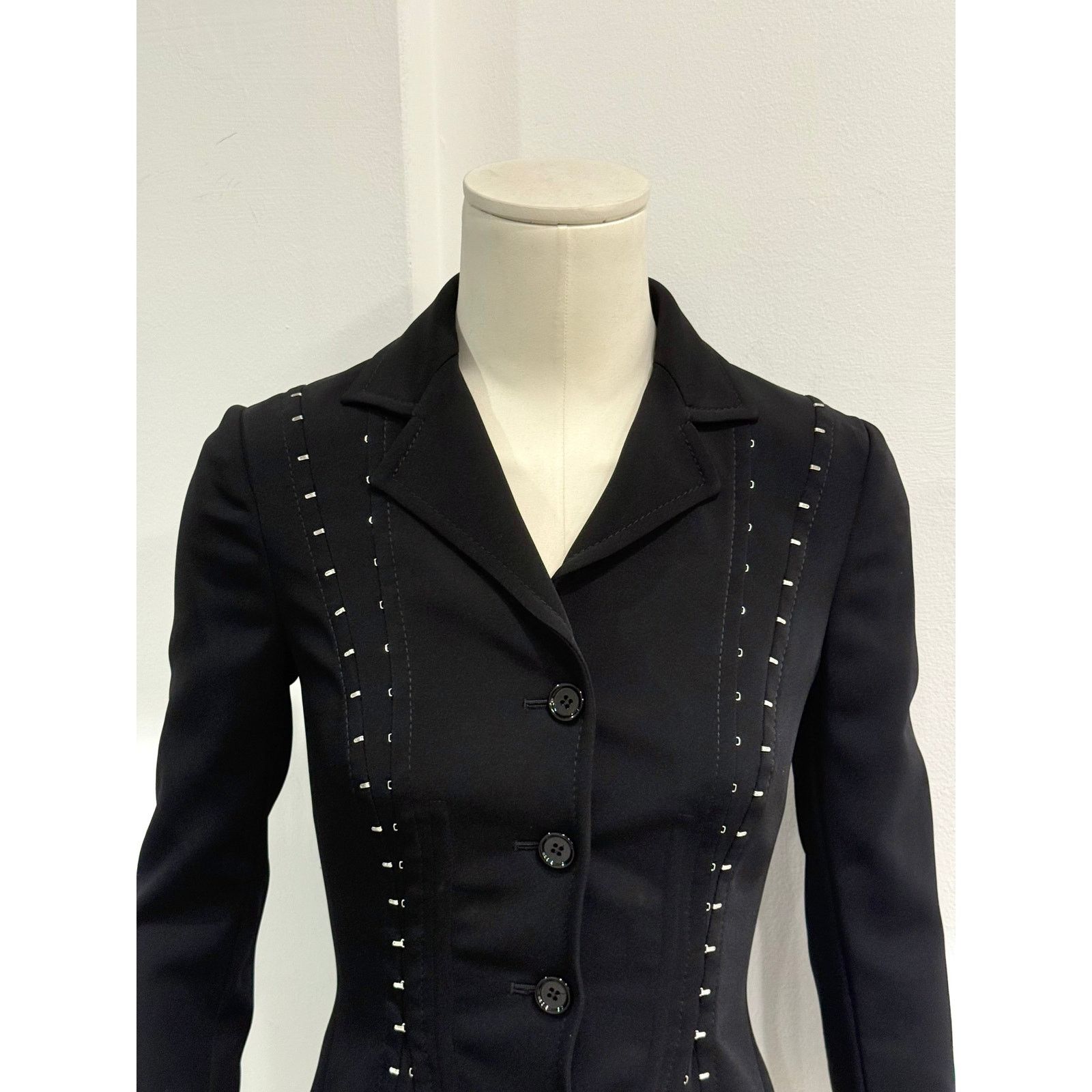 Dolce & Gabbana A/W2003 Dolce & Gabbana hook eyelet blazer jacket Size US S / EU 44-46 / 1 - 7 Thumbnail
