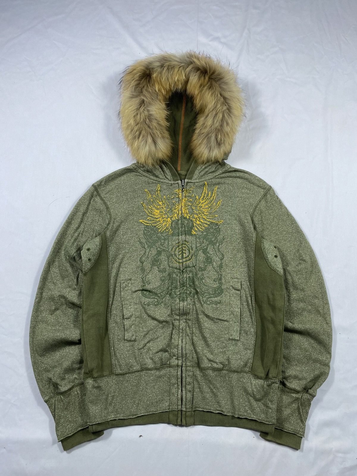 If Six Was Nine × Japanese Brand × Le Grande Bleu (L.G.B.) Japanese Element Zip Fur Hoodie Lgb ifsix style Size US M / EU 48-50 / 2 - 1 Thumbnail