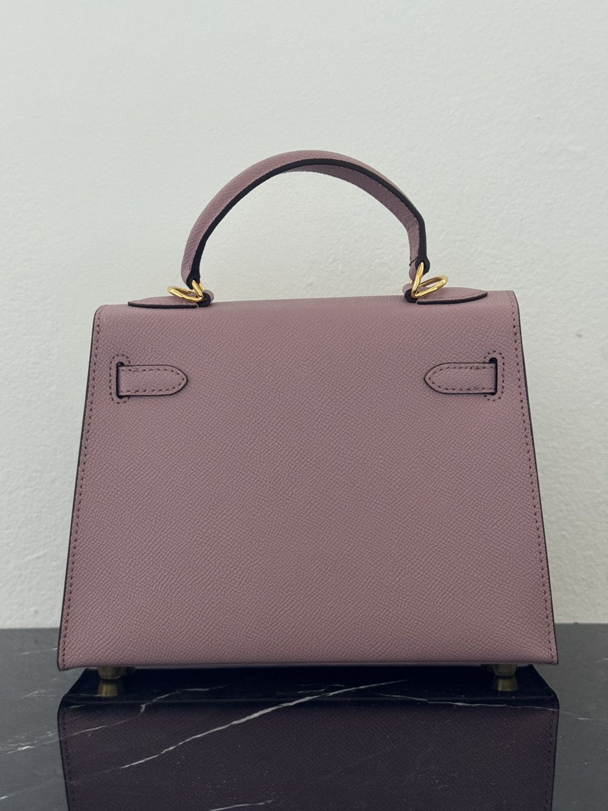 Other Mauve “Kelly-Style” Top Handle Bag Size ONE SIZE - 4 Thumbnail