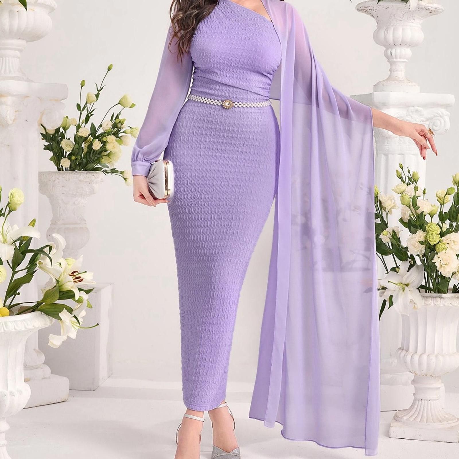 navy blue dress for baby girl SHEIN BAE Off Shoulder Ruched Asymmetrical Hem Satin Dress.  https://www.facebook.com/share/1BFN1EmpDf/?mibextid=wwXIfr  https://www.instagram.com/shein_c_s_s?igsh=N2VuNGEzcWF0NHRz&utm_source=qr  wa.me/201278677988 main image 0
