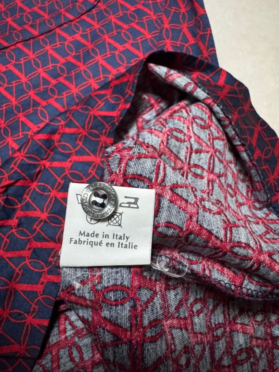 Valentino 💥Rare💥Vintage 1990s Valentino Chemises Oblique Monogram Polo Size US M / EU 48-50 / 2 - 11 Thumbnail