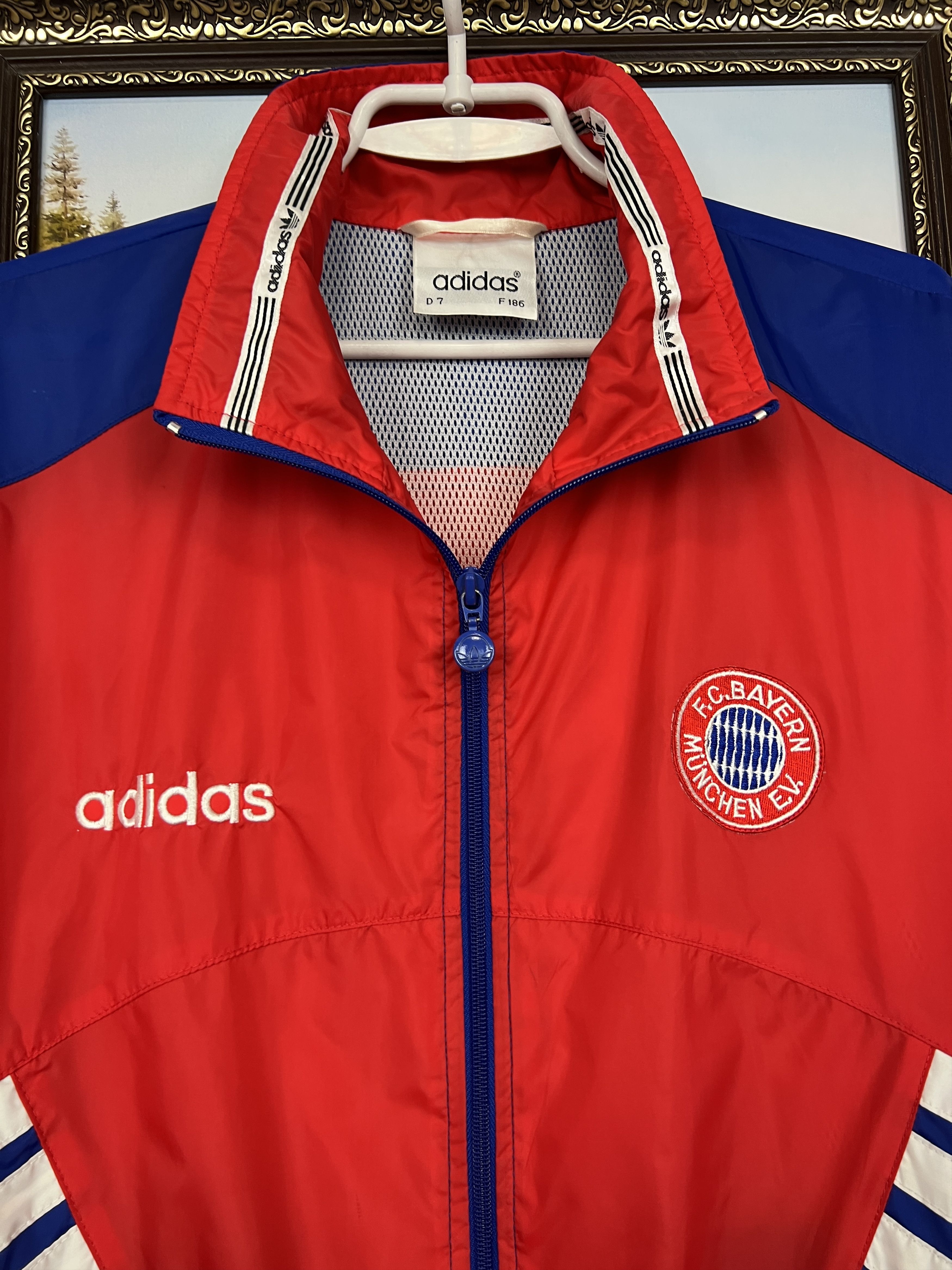Adidas Vintage 90's Adidas Bayern Munich Football Jacket Soccer Size US XL / EU 56 / 4 - 3 Thumbnail